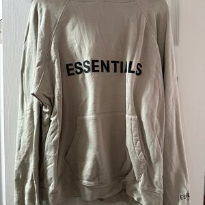 Fear of God Essentials Men's Beige Crewneck Sweater